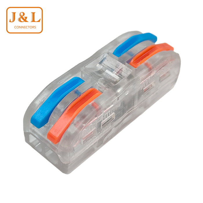 PCT-222/223快速接線端子SPL-2電線對接連接器分線器兩進(jìn)兩出 透明